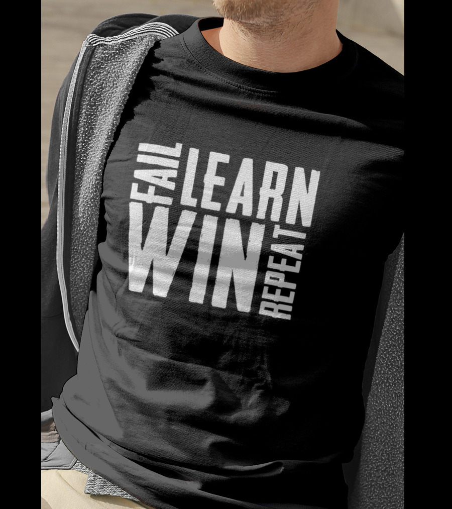 Trevor Bauer Fail Learn Win Repeat Motivation T-Shirt