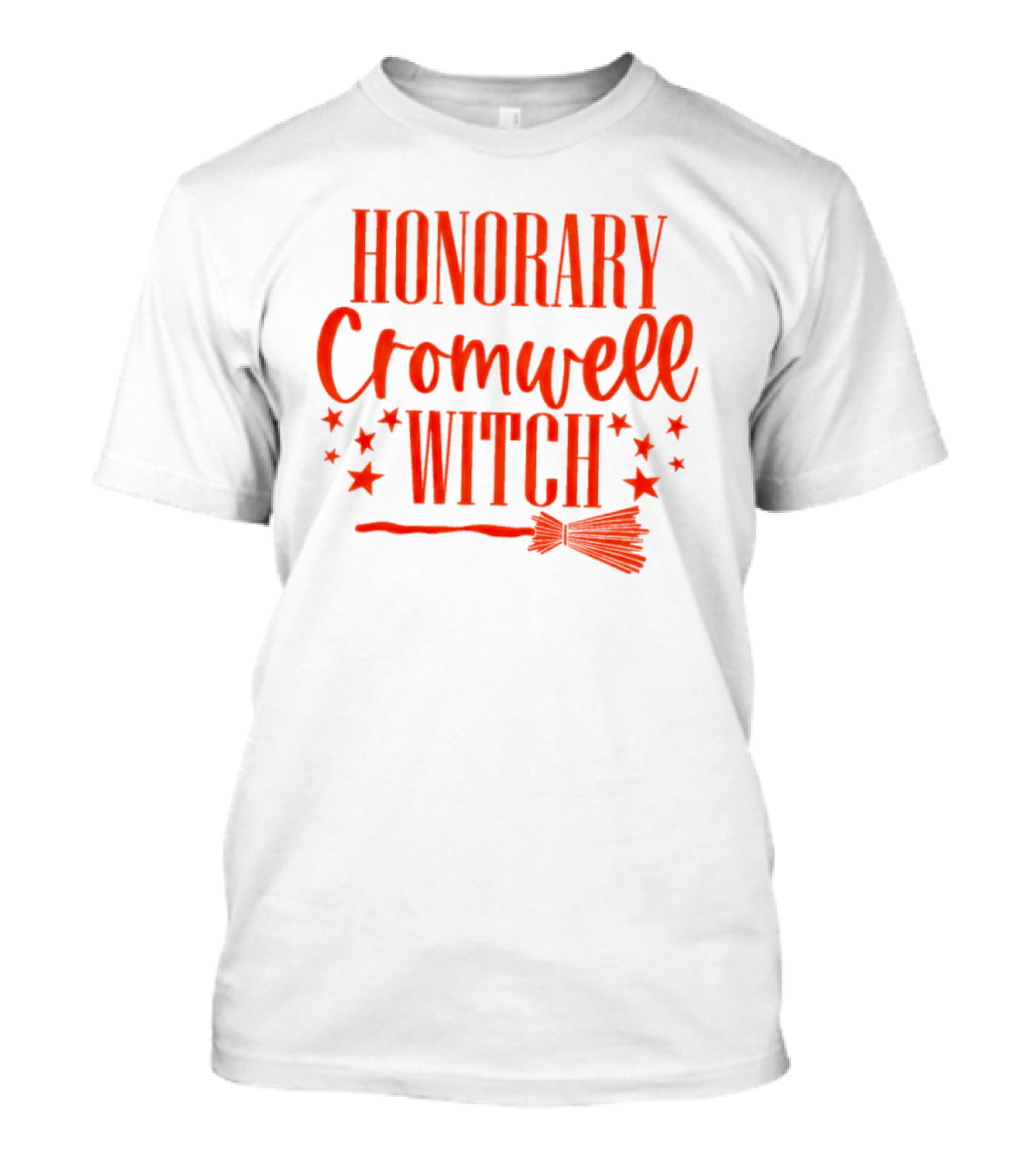Honorary Cromwell Witch Halloween Hocus Pocus Inspired Broom Stars T-Shirt