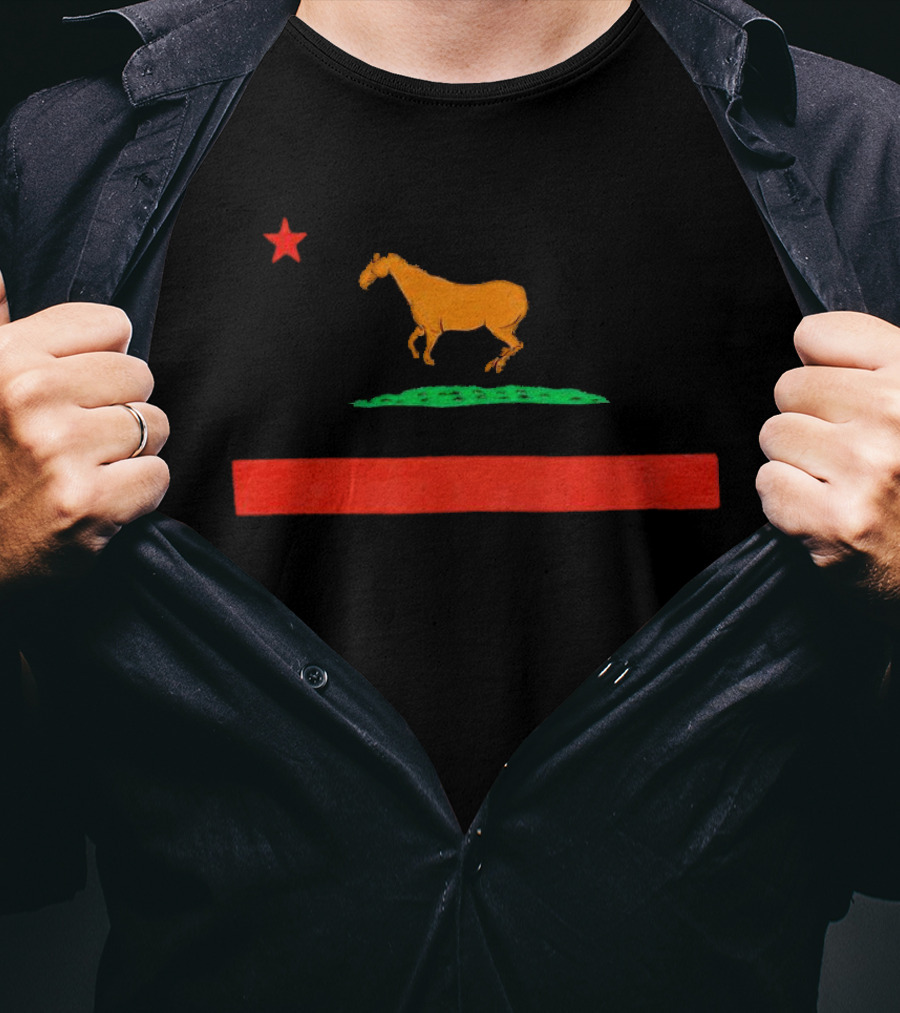 Kentucky Republic Horse With Star And Red Bar T-Shirt