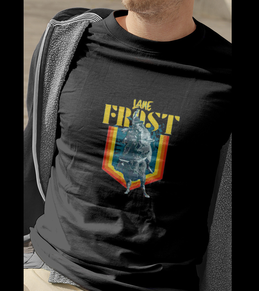Lane Frost Bull Riding Retro Rodeo T-Shirt