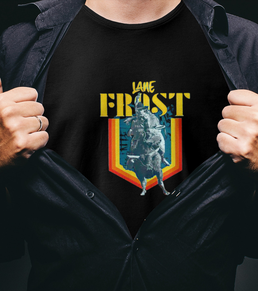 Lane Frost Bull Riding Retro Rodeo T-Shirt
