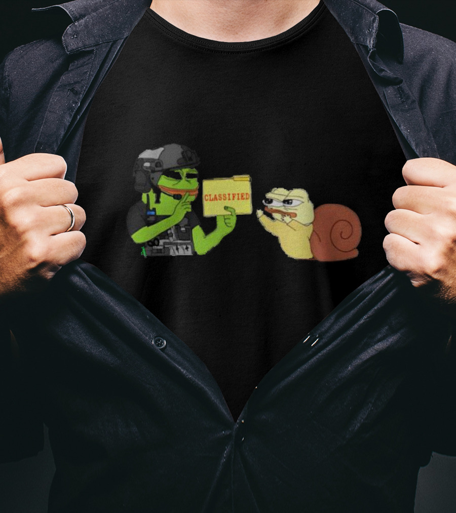 Leak Documents Classified Feed The Snail Meme T-Shirt