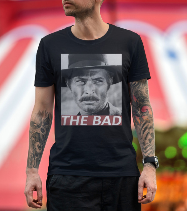 Premium T-Shirt: Lee Van Cleef The Bad Vintage Western T-Shirt Lee Van Cleef The Bad Vintage Western T-Shirt