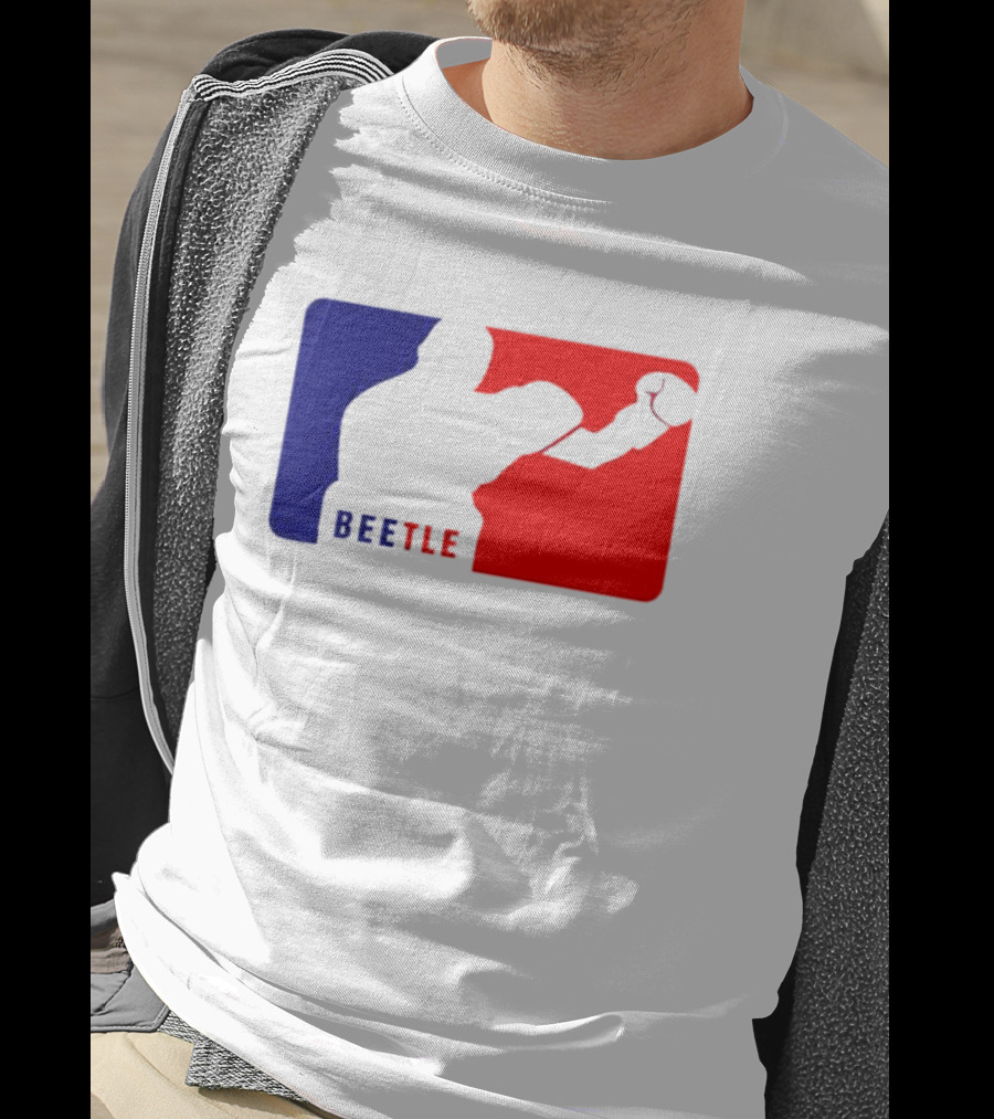 Beetle Boxing Silhouette In Red And Blue NBA T-Shirt