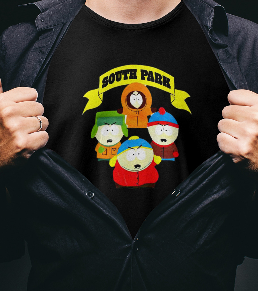 South Park Characters Iconic Group Kenny Kyle Stan Cartman T-Shirt