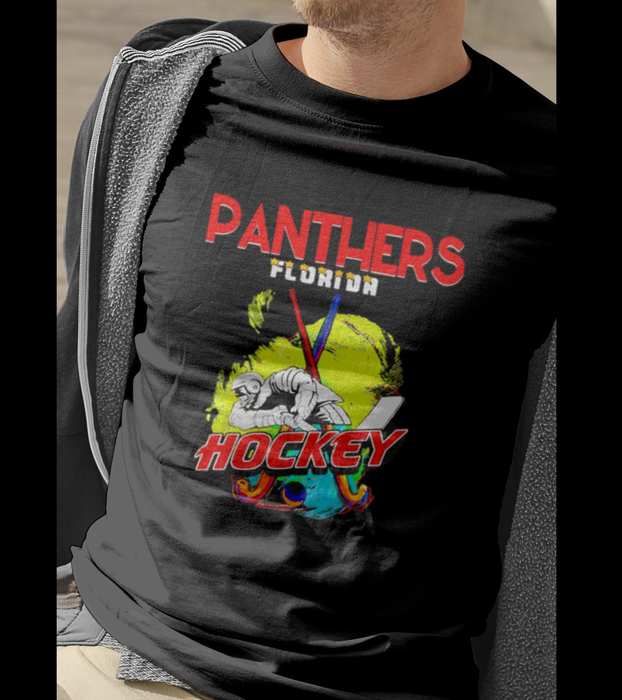 Panthers Florida Hockey Bold Colorful T-Shirt