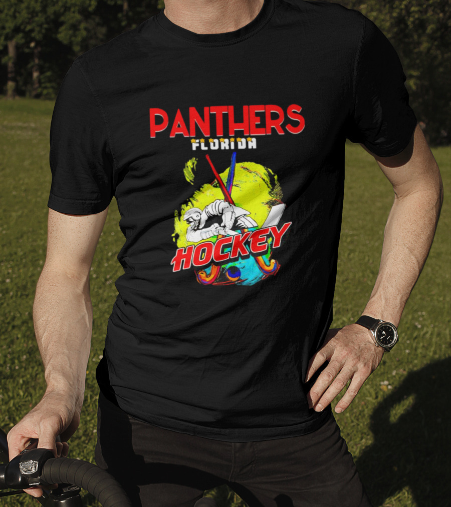 Panthers Florida Hockey Bold Colorful T-Shirt
