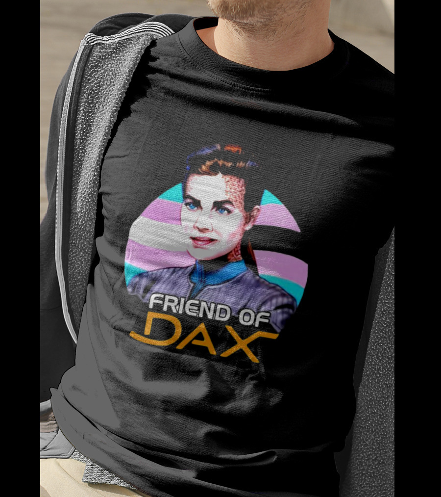 Friend Of Dax Star Trek Trans Pride Background T-Shirt