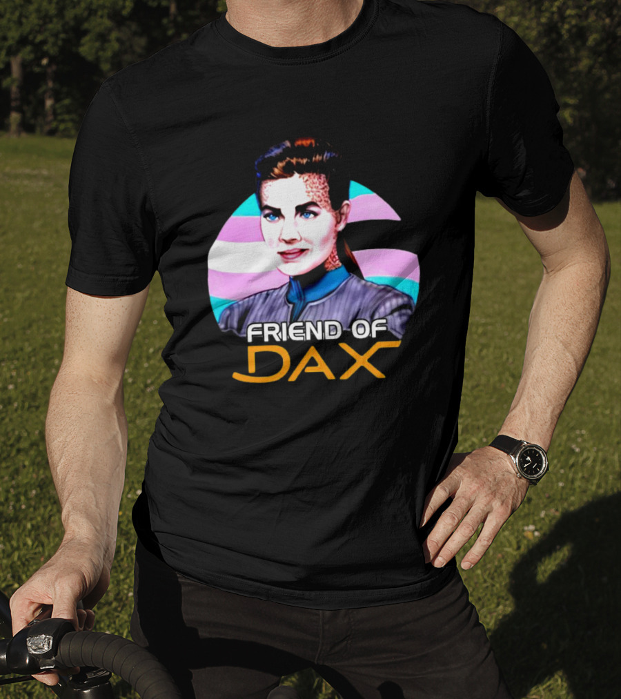 Friend Of Dax Star Trek Trans Pride Background T-Shirt