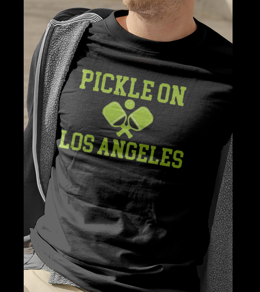 Pickle On Los Angeles Paddle Ball T-Shirt