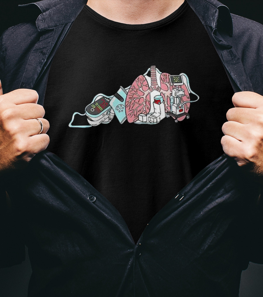 The Kentucky Respiratory Anatomy Machine Elements T-Shirt