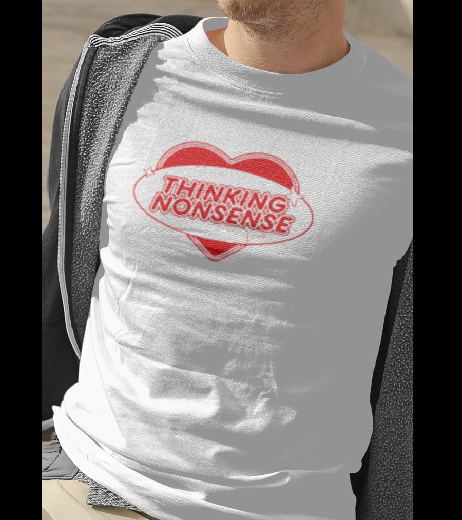 Thinking Nonsense Red Heart Star T-Shirt