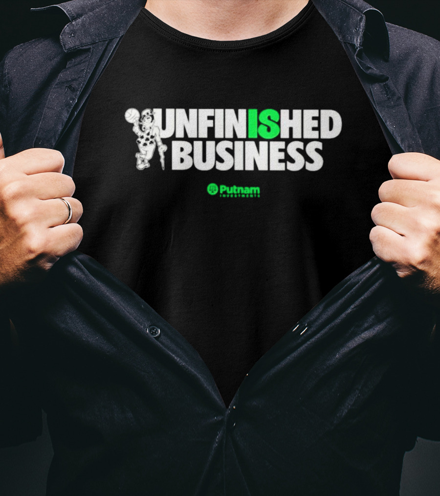 Boston Celtics Unfinished Business Putnam Investments T-Shirt