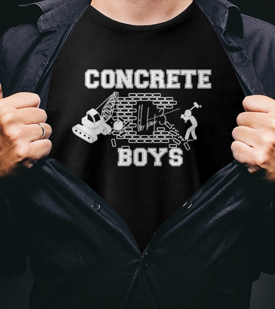 Concrete Boys Lil Yachty Brick Wall Crane Worker T-Shirt