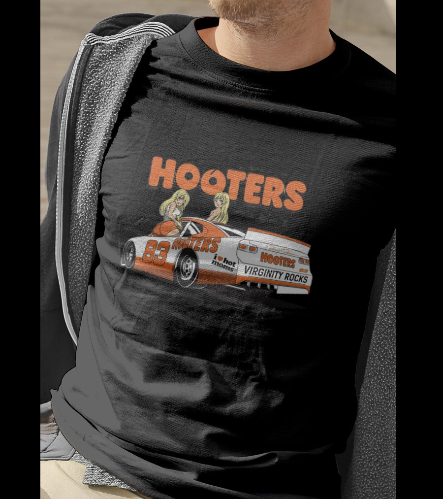 Danny Duncan Hooters 83 Racing I Heart Hot Moms Virginity Rocks T-Shirt