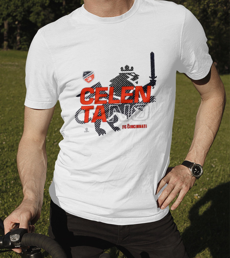 Celentano FC Cincinnati Lion Shield T-Shirt