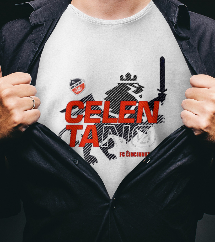 Celentano FC Cincinnati Lion Shield T-Shirt