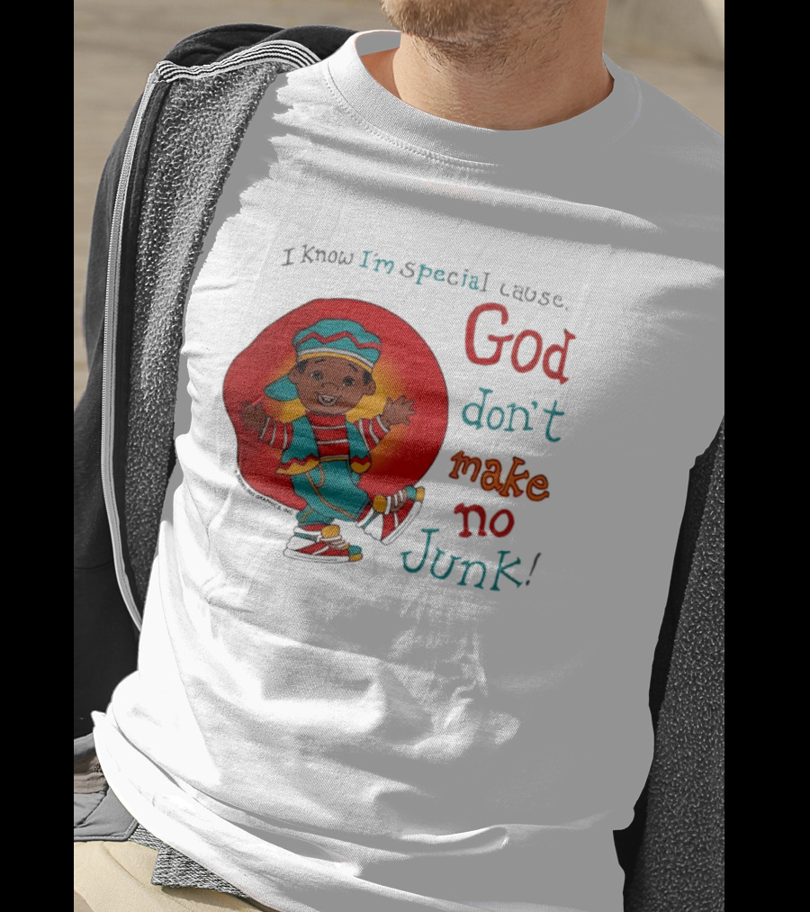 I Know I'm Special Cause God Don't Make No Junk Red And Blue Outfit Character T-Shirt