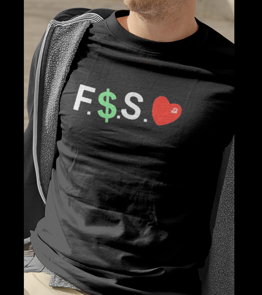 J. Cole Dreamville F.$.S Red Heart Dollar Sign T-Shirt