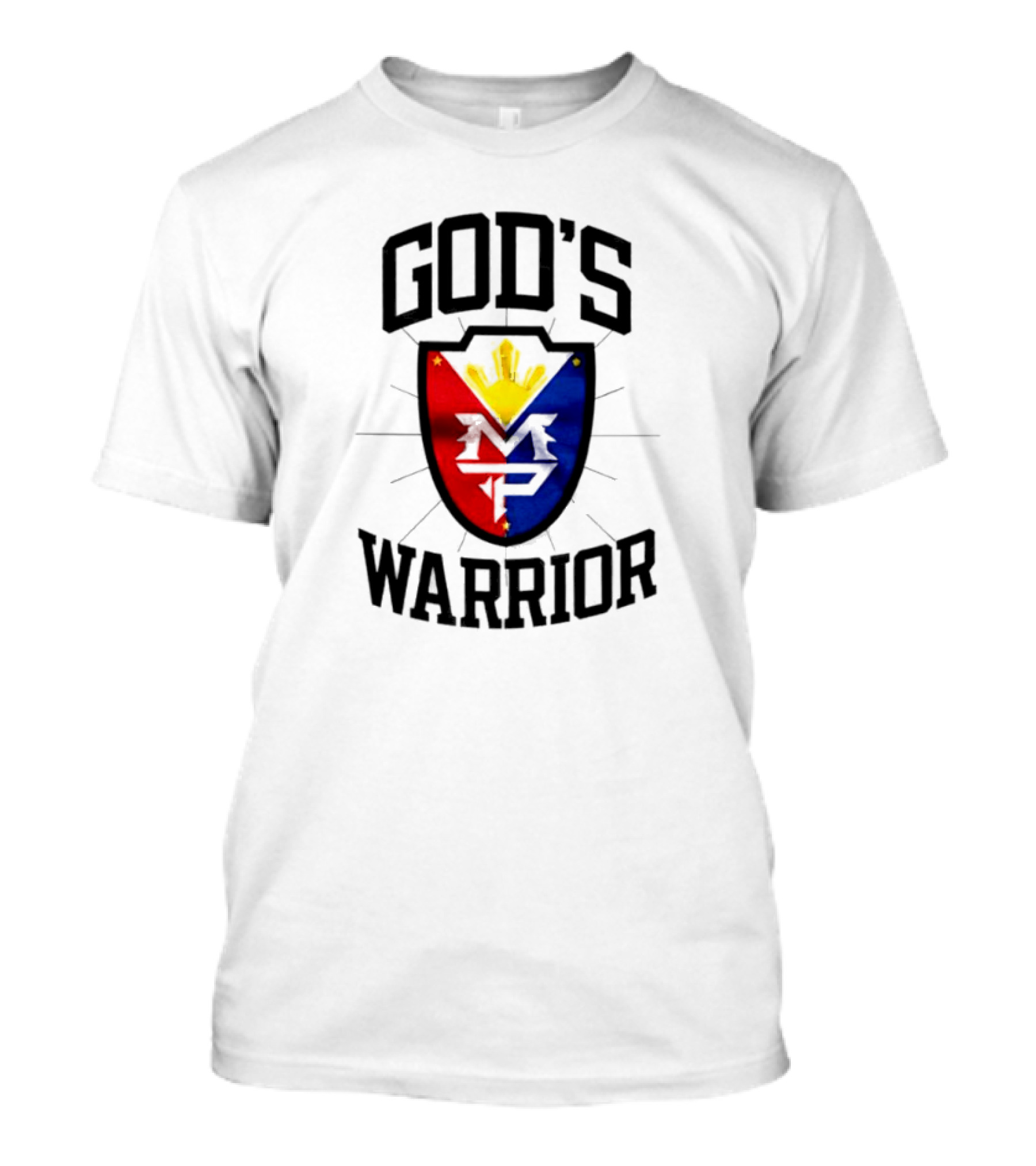 God’s Warrior Manny Pacquiao Filipino Pride Shield T-Shirt