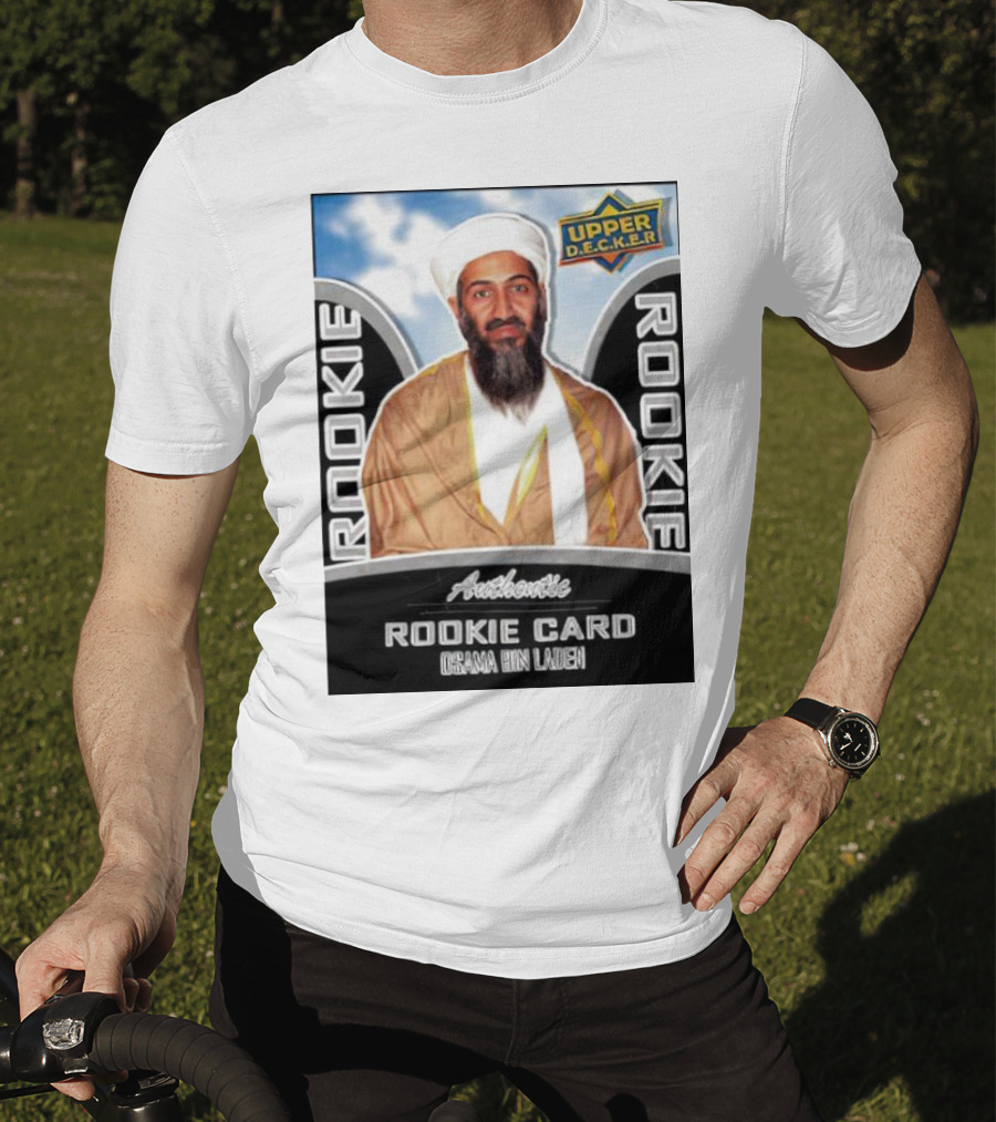 Authentic Upper Decker Rookie Card Osama Bin Laden T-Shirt