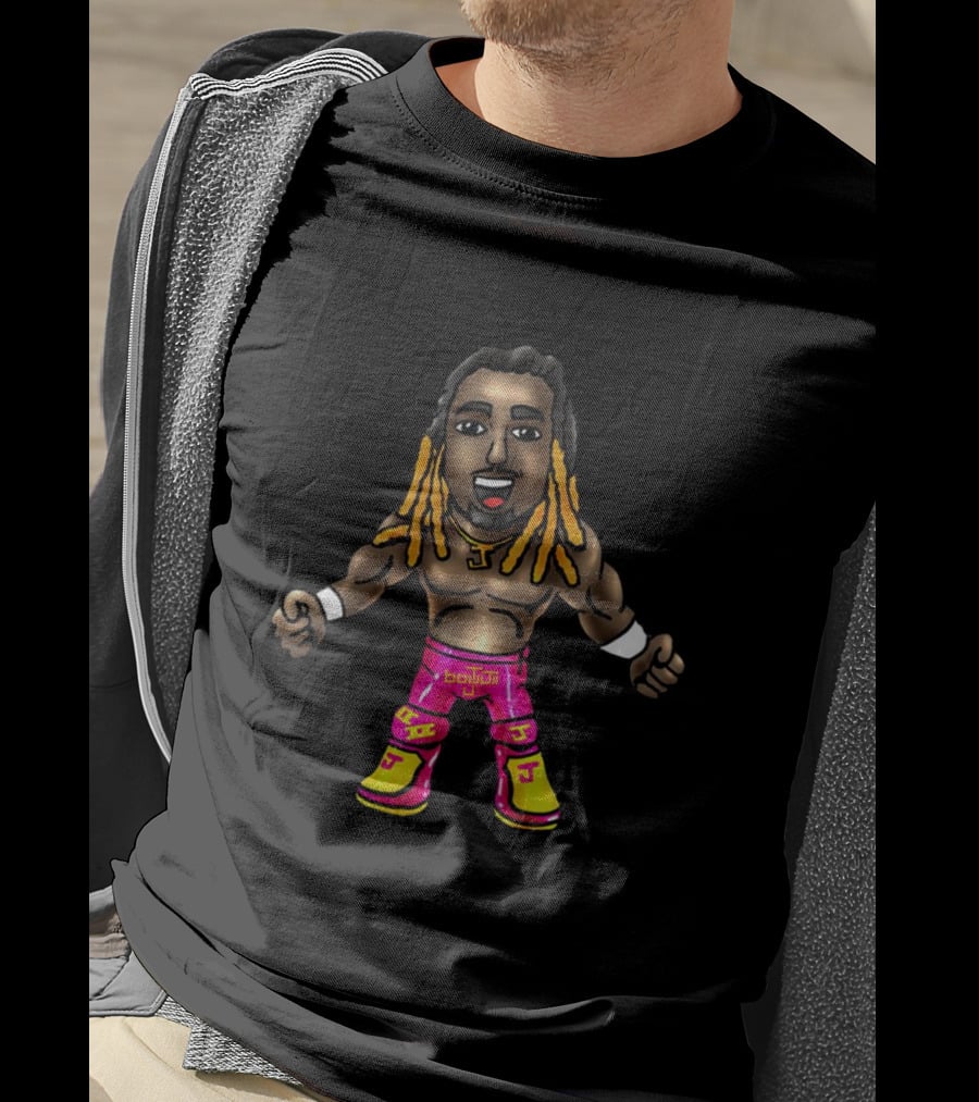 Brawler Cartoon Bout It Pink Yellow J T-Shirt