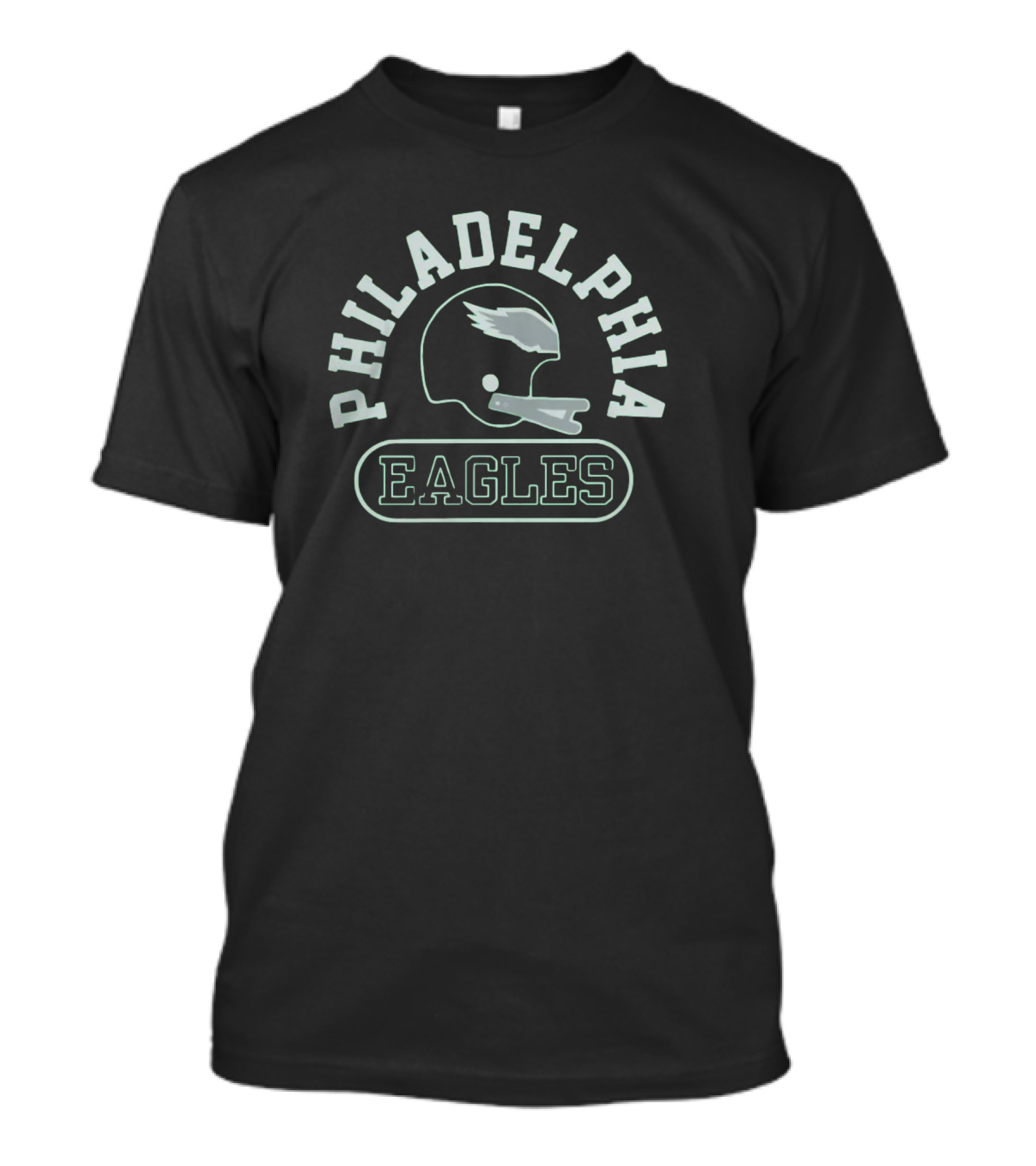 Philadelphia Eagles Helmet Throwback Tri-Blend Homage T-Shirt