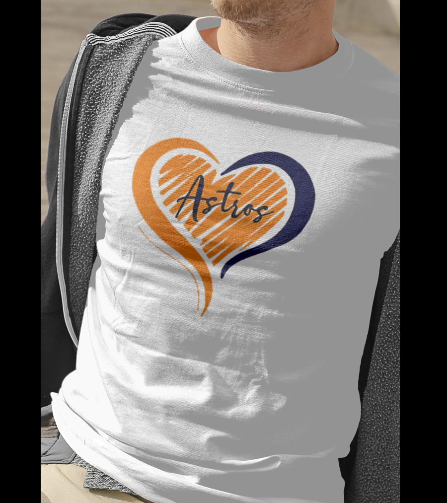 Houston Astros Heart T-Shirt