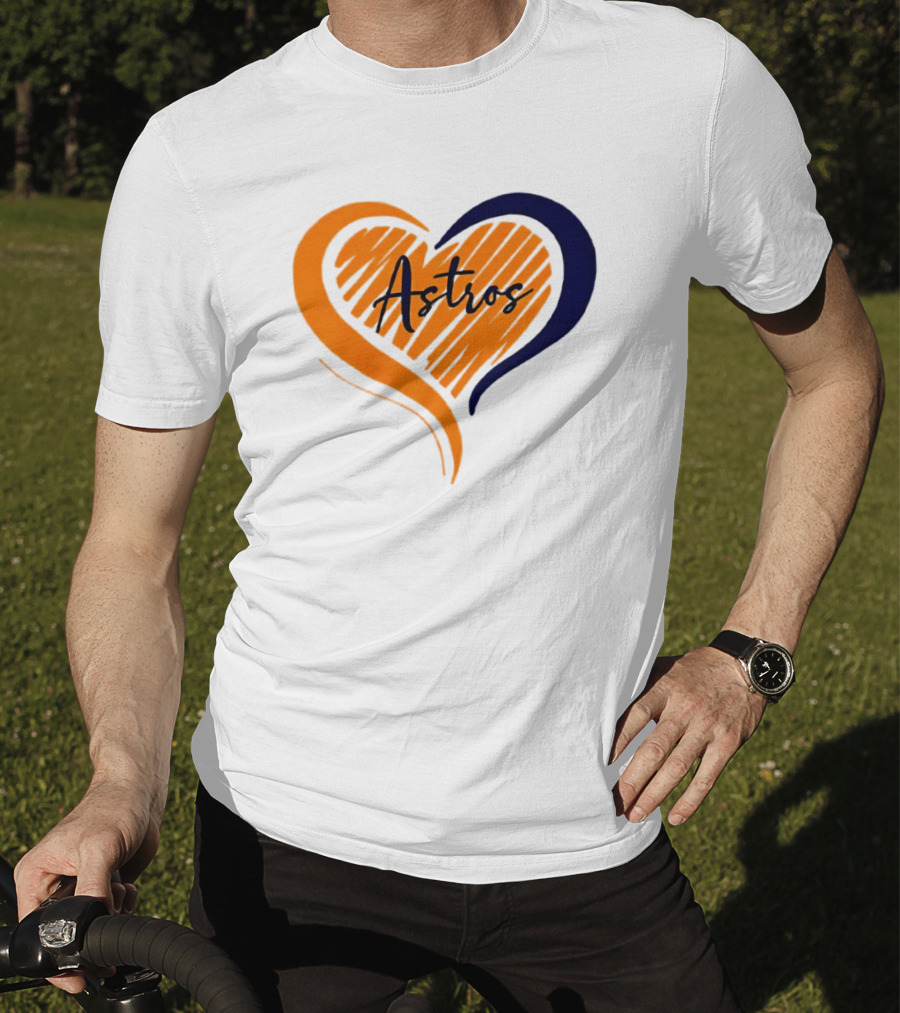 Houston Astros Heart T-Shirt
