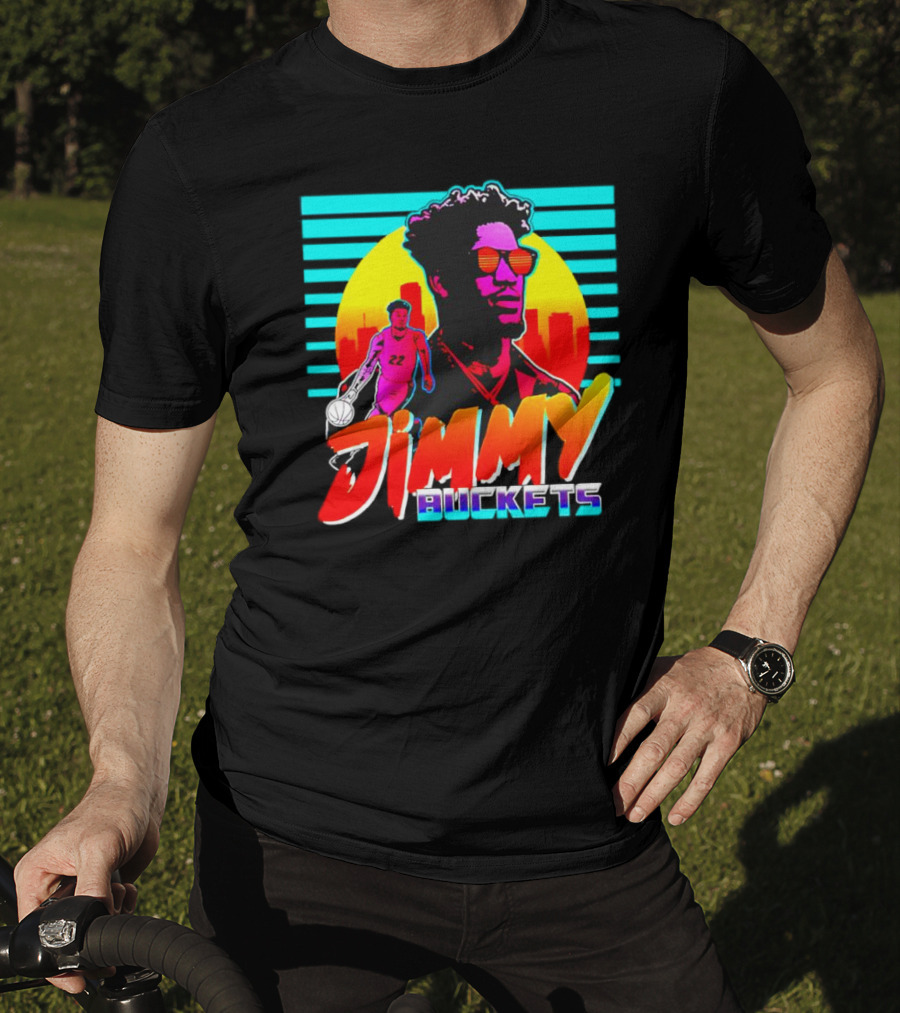 Jimmy Buckets Retro Neon Basketball Player T-Shirt