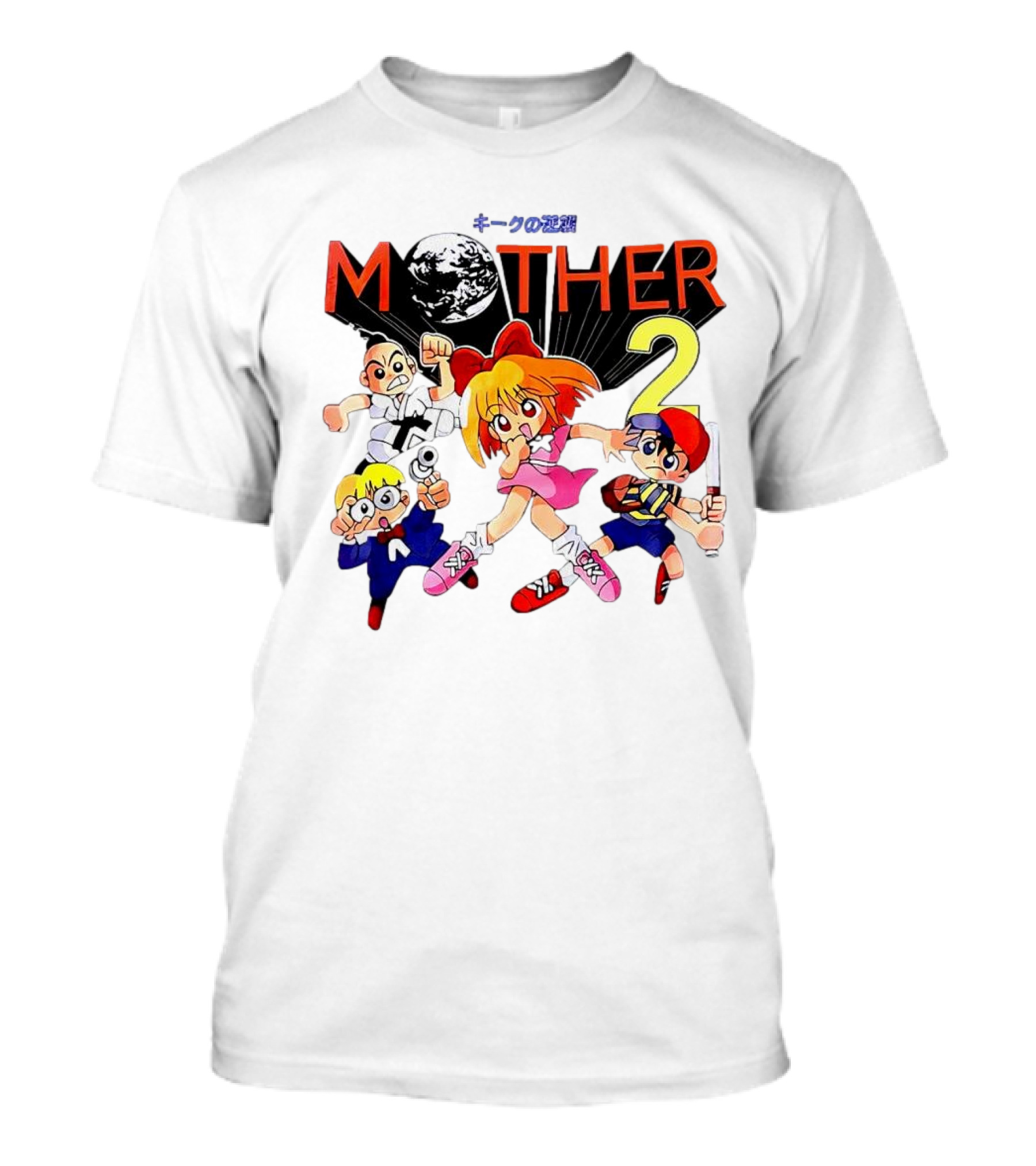 Mother 2 Comix Nintendo Game Characters And Earth T-Shirt