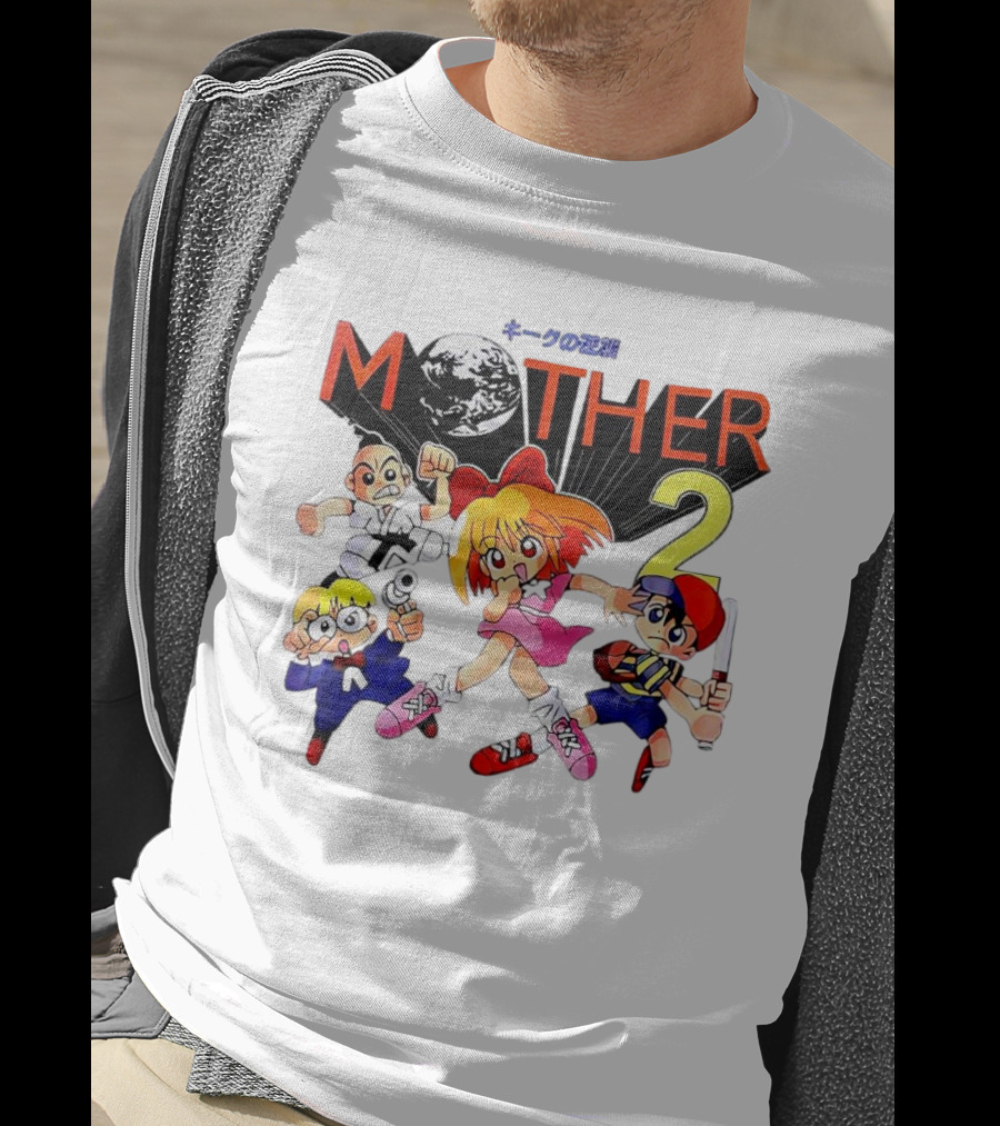 Mother 2 Comix Nintendo Game Characters And Earth T-Shirt