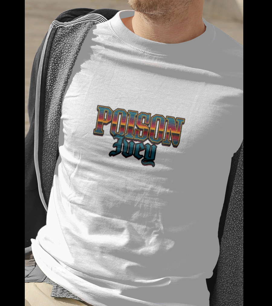 POISON Ivey Vintage Bold Typography T-Shirt