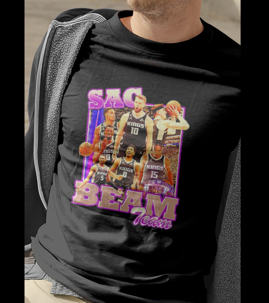 Sacramento Kings Sac Beam Team Basketball Players T-Shirt