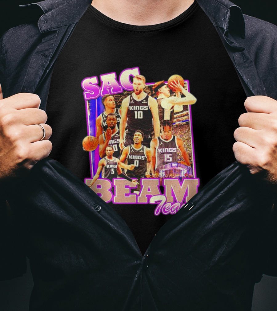 Sacramento Kings Sac Beam Team Basketball Players T-Shirt