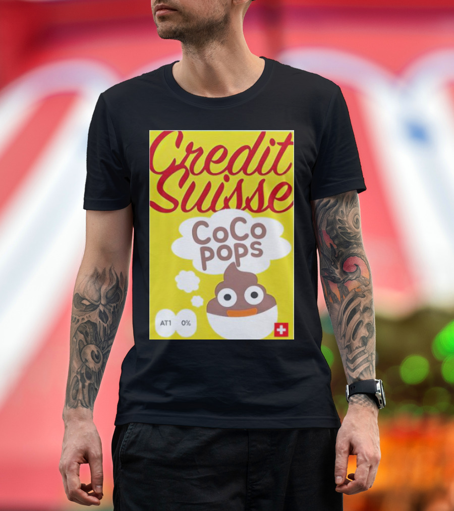 Credit Suisse CoCo Pops Parody Box AT1 0% T-Shirt