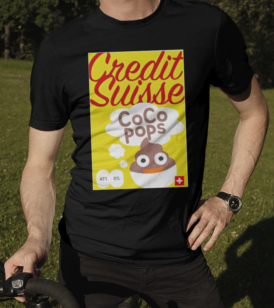 Credit Suisse CoCo Pops Parody Box AT1 0% T-Shirt