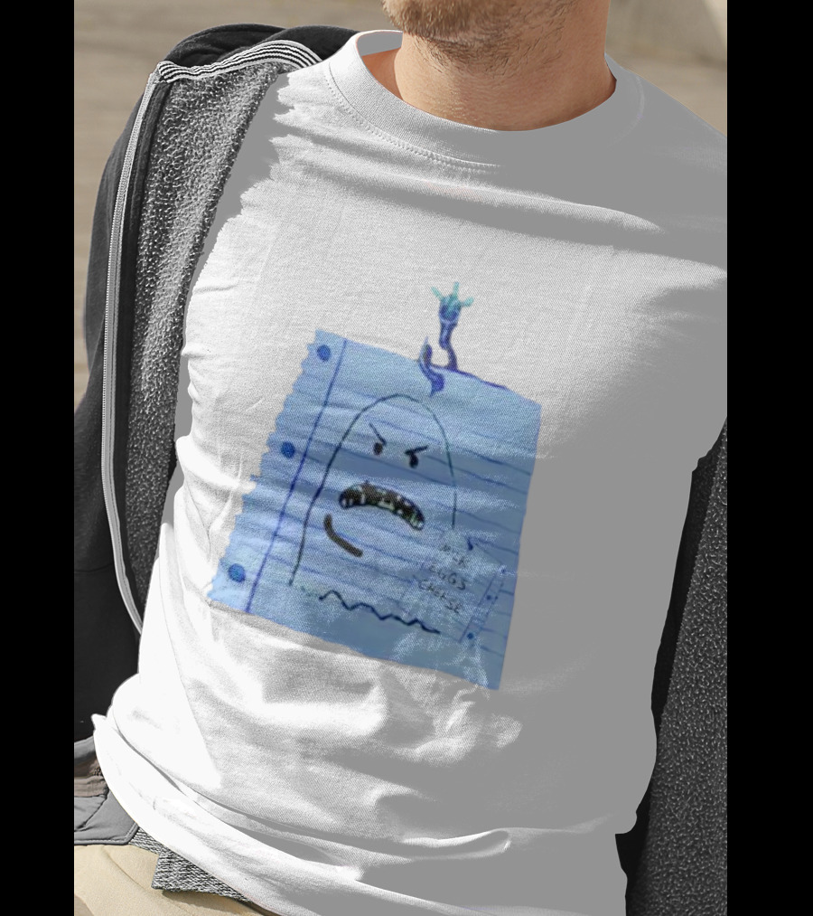 Ghost Holding Milk Eggs Cheese List On Notebook Paper T-Shirt