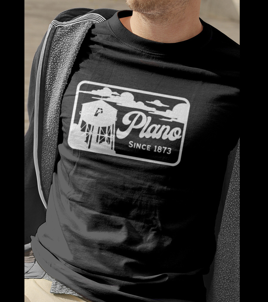 Plano Since 1873 Water Tower T-Shirt