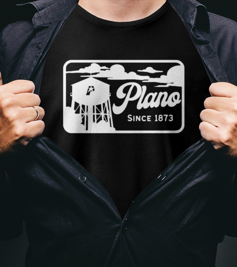 Plano Since 1873 Water Tower T-Shirt