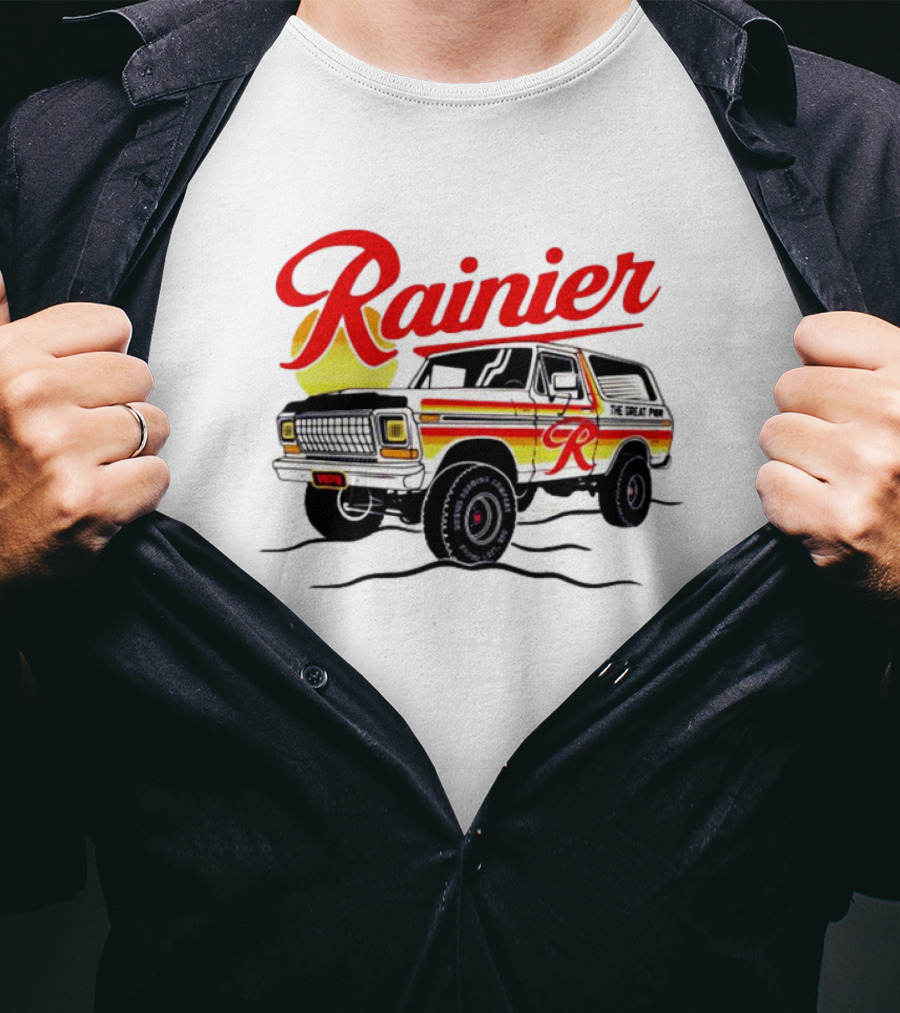 Rainier Beer Vintage Truck Adventure T-Shirt