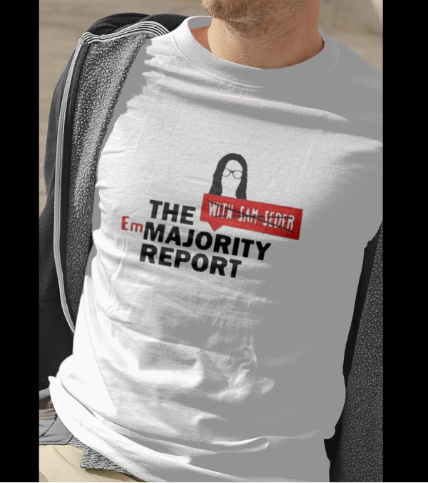Emma Vigeland EmMajority Report With Sam Seder Crossed Out T-Shirt