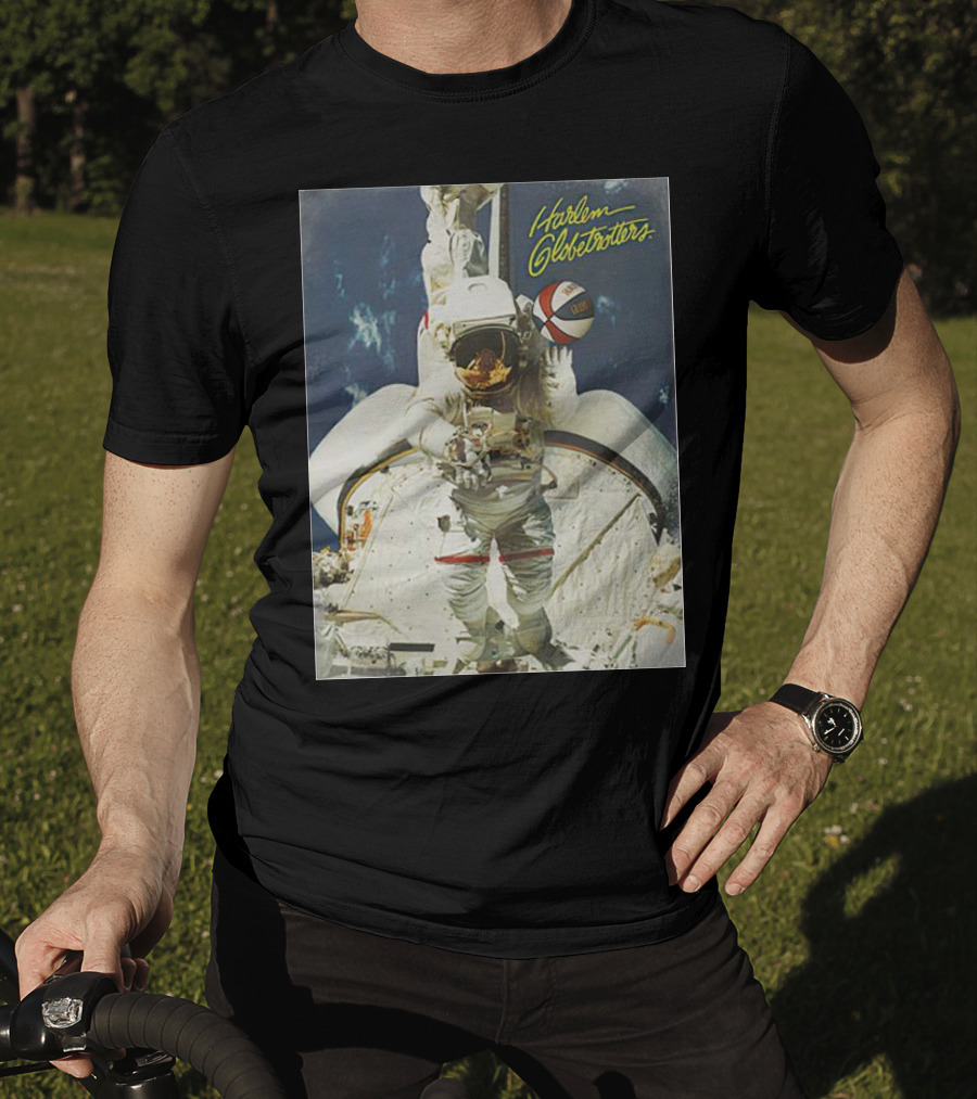 Harlem Globetrotters Astronaut Space Basketball Adventure T-Shirt