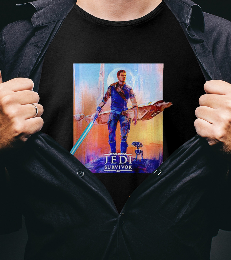 Star Wars Jedi Survivor Deluxe Edition Lightsaber T-Shirt