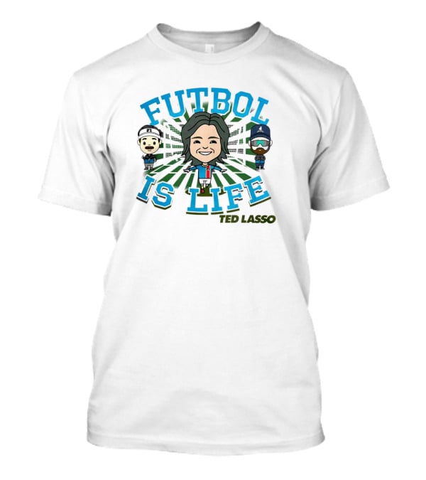 Futbol Is Life Ted Lasso Chibi Characters T-Shirt