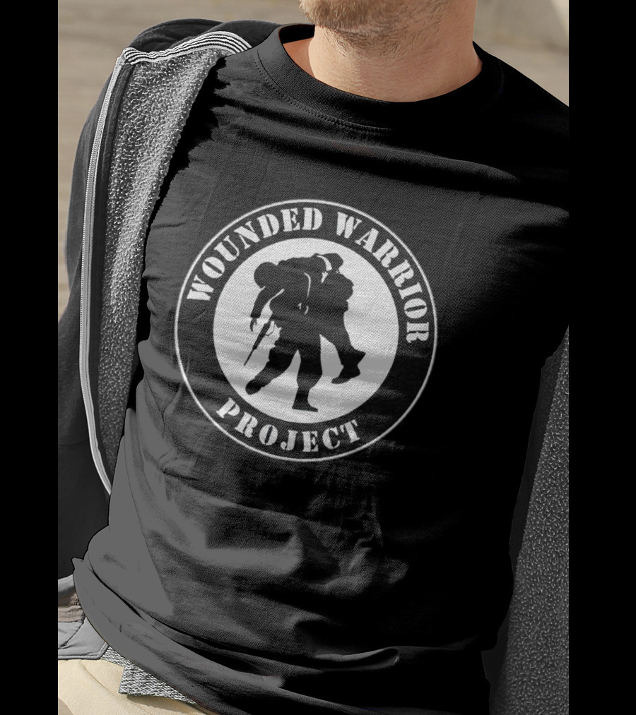 Wounded Warrior Project Logo Carrying Soldier T-Shirt