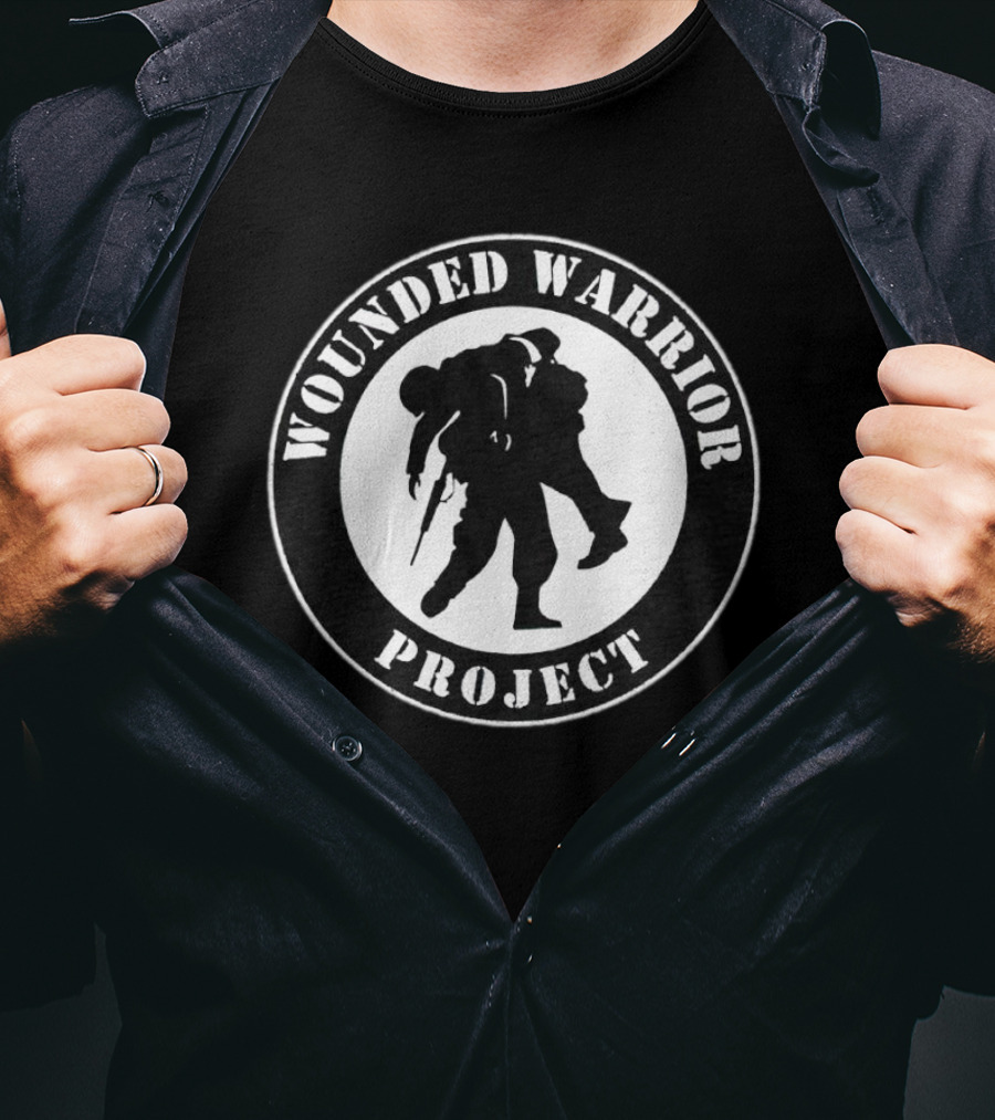 Wounded Warrior Project Logo Carrying Soldier T-Shirt