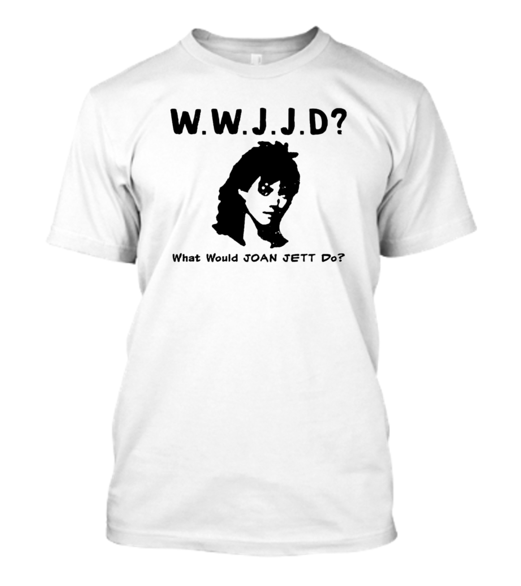 WWJJD What Would Joan Jett Do Rebel Rock Icon T-Shirt