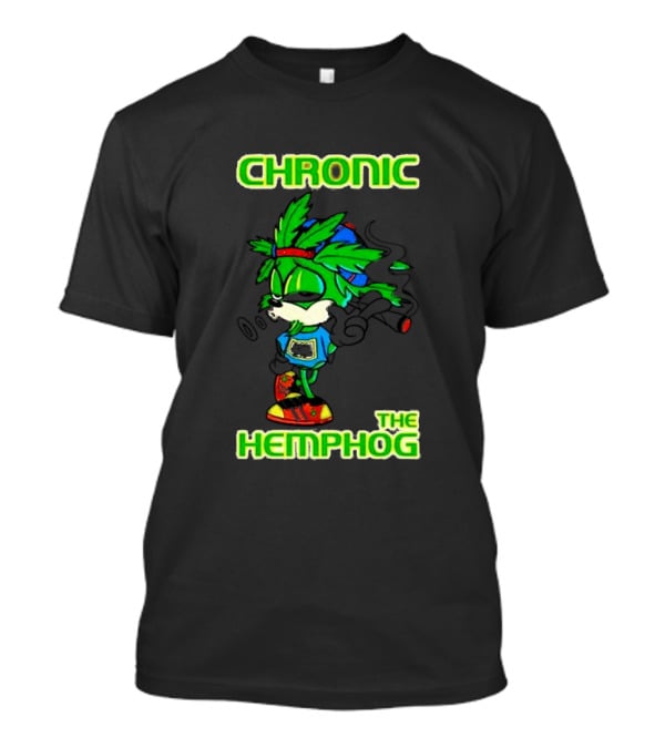Chronic The Hemphog Weed Parody With Leafy Character T-Shirt
