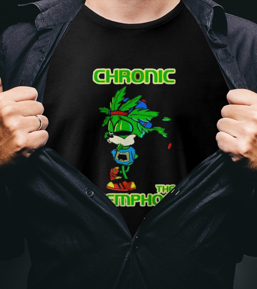 Chronic The Hemphog Weed Parody With Leafy Character T-Shirt